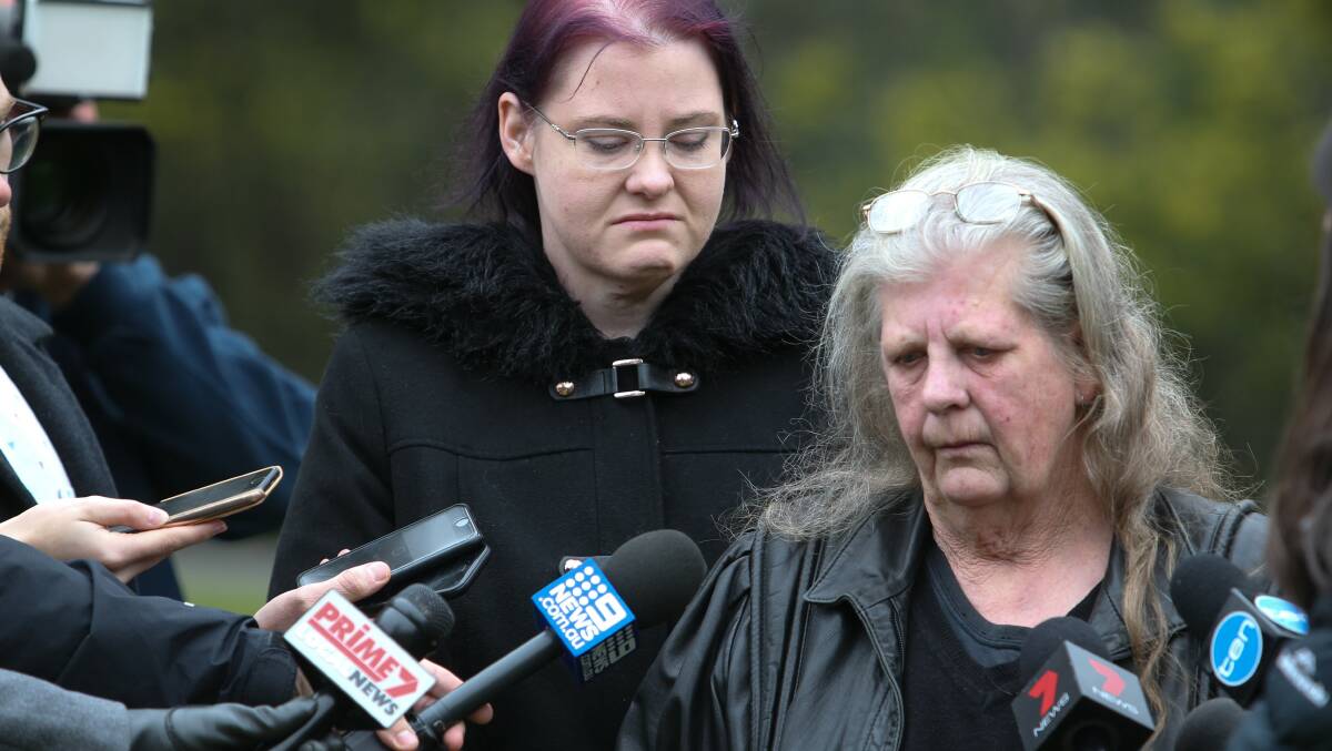 EMOTIONAL: Nathan Day's mother, Marilyn Chambers, appeared distressed while appealing for information to find the missing 34-year-old. 