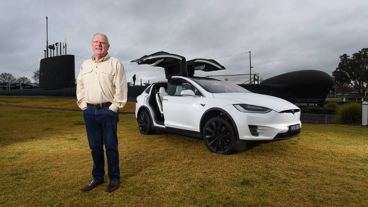 Holbrook's Bruce Quick with his Model X.