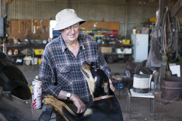 ON FARM: Peter Driscoll also features in the Communities & Justice NSW exhibition. Picture: TAYLA MARTIN