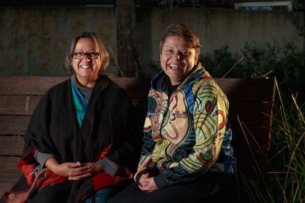 TAKING OFF: Pettina Love and Ruth Davys have launched their Wiradjuri language business Giilangyaldhaanygalang. Picture: SIMON BAYLISS