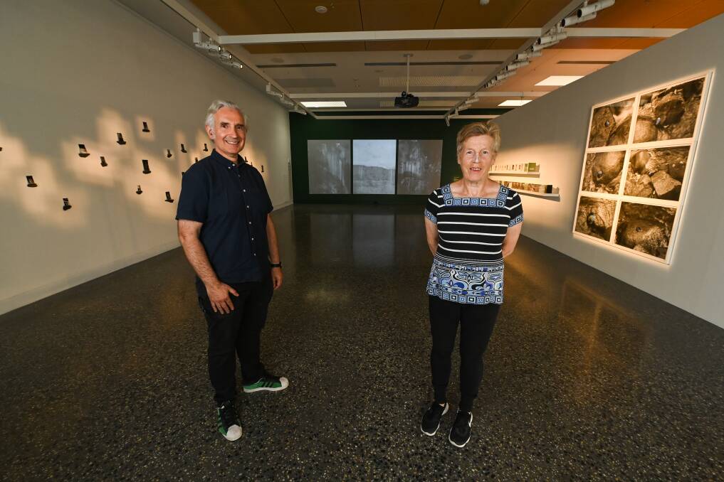 A LOOK-IN: Bogong Centre for Sound Culture co-founders Philip Samartzis and Madelynne Cornish have told their story in a new exhibition at MAMA. Picture: MARK JESSER