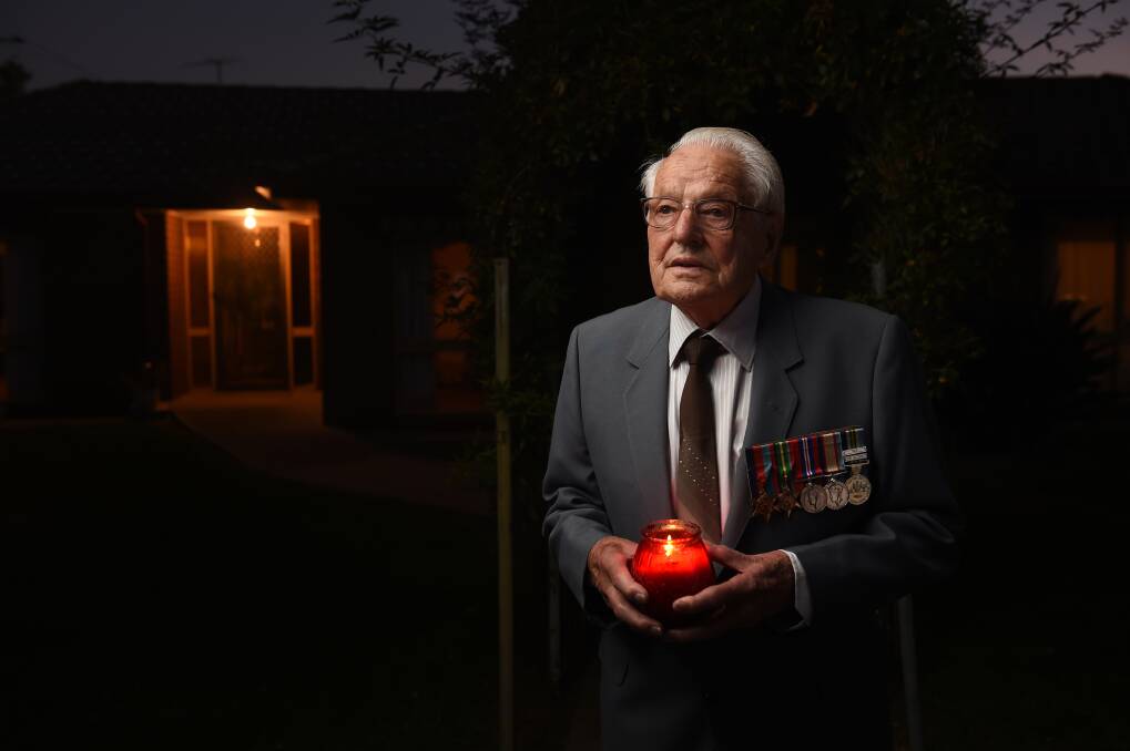 REFLECT: Albert Crosthwaite will not attend events this ANZAC Day, but will reflect on his service at home. Picture: MARK JESSER