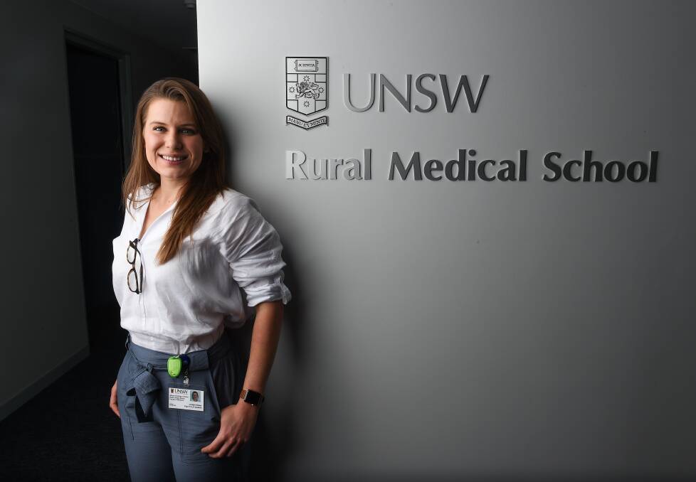 PASSIONATE: Fourth-year University of NSW medical student Jordan Vivian is encouraging more of her peers to work regionally. She says more specialist training opportunities are needed. Picture: MARK JESSER
