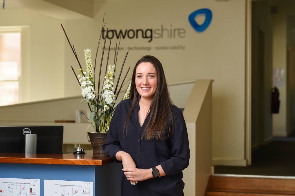 LEARNING CURVE: Chelsea McKimmie was a trainee at Towong Council for this year and encourages others to apply. Picture: MARK JESSER
