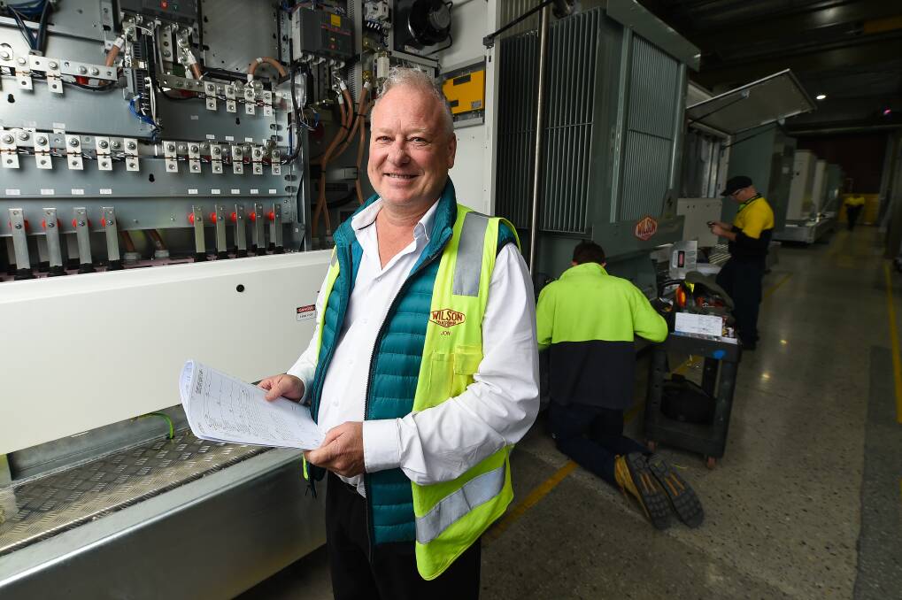 GROWTH: Wilson Transformers is featured in The Good Energy campaign and general Manager Jon Retford said 40 people had been employed recently to account for renewable energy projects. Picture: MARK JESSER