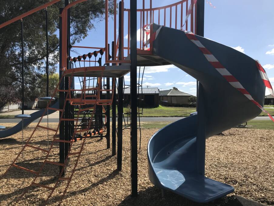 Marimba Park playground in West Wodonga has been vandalised.