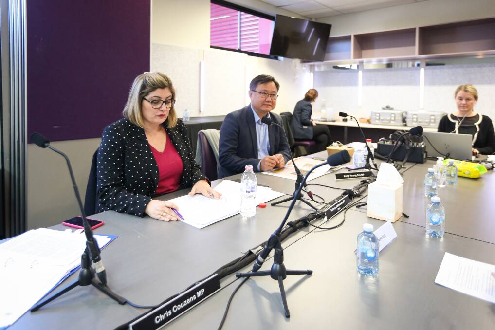 LISTENING: The Inquiry into Responses to Historical Forced Adoptions in Victoria came to The Cube Wodonga, chaired by Natalie Suleyman and attended by committee member, MP Meng Heang Tak. Picture: JAMES WILTSHIRE