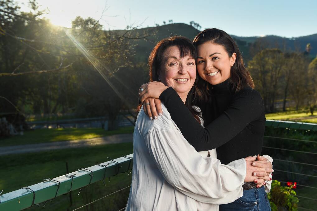 GRATEFUL: Tallangatta mum Sharlene De Amyand is here today because of a liver transplant in 2015. She has lead a campaign with the Tallangatta Hoppers to raise awareness of organ donation, which daughter Chelsea says "could be the difference to keeping a family like ours together".
