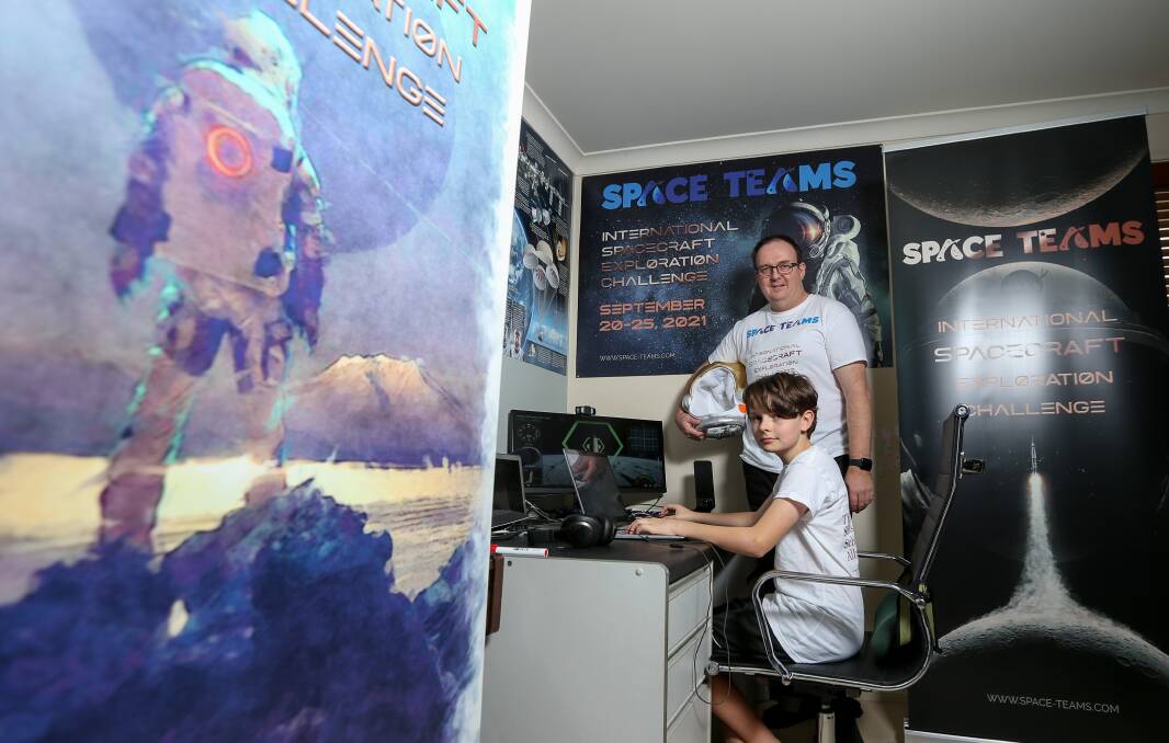 OPPORTUNITY: Scots School student Liam Murphy, 12, is taking part in the International SpaceCRAFT Exploration Challenge, with his Dad Brad running a group. Picture: TARA TREWHELLA
