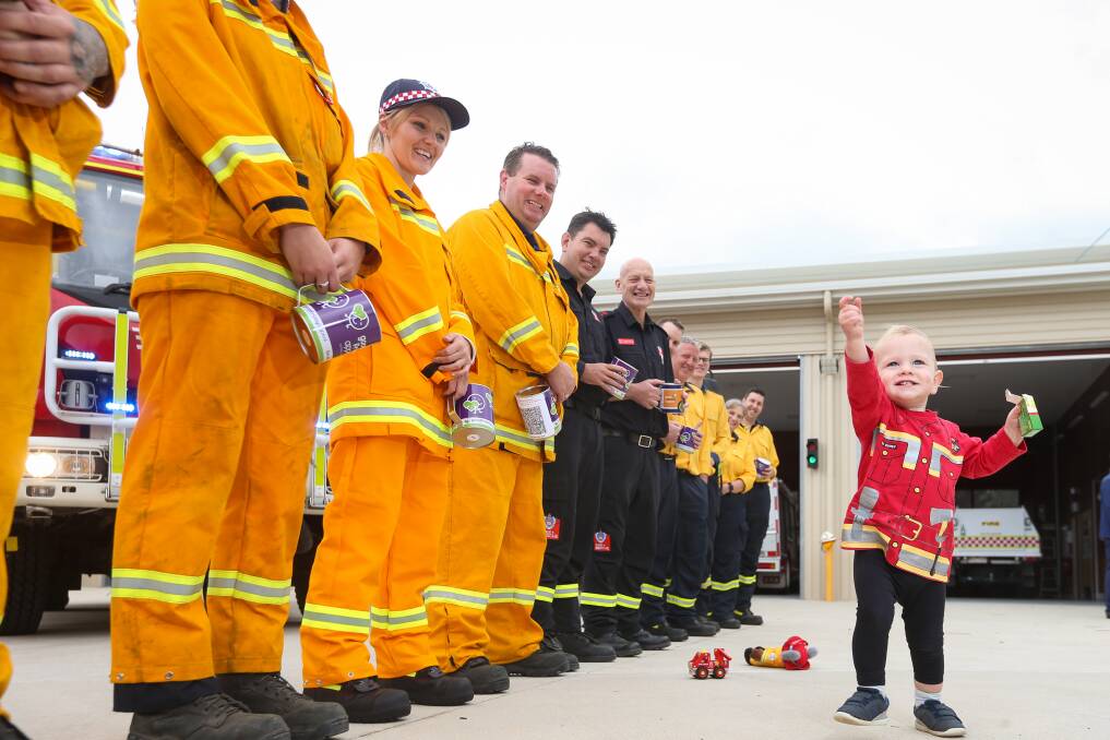 GIVE BIG: Lachie Vile, 18 months, is among the children who receive care at the Royal Children's Hospital in Melbourne. The Good Friday Appeal, supporting RCH, returns to streets next Friday. Picture: JAMES WILTSHIRE 