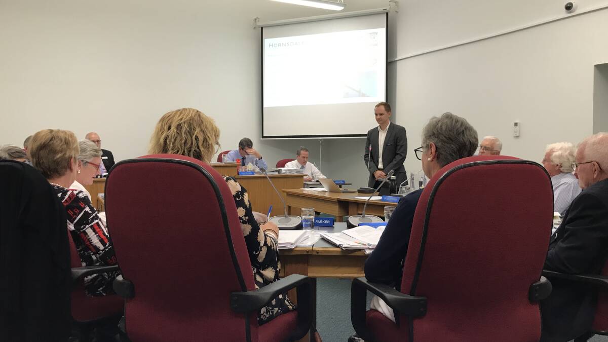 OFFER: Neoen's head of development Australia Garth Heron was among speakers at Greater Hume's meeting to decide council's position on the Culcairn Solar Farm. 