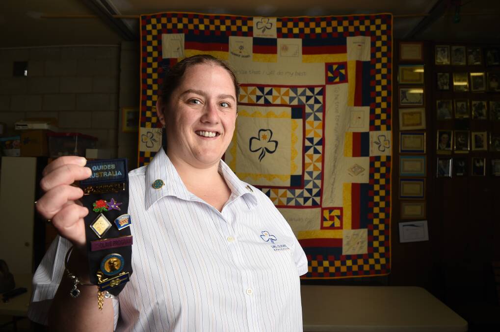 TOP EFFORT: Shannon Dean of the North Albury Girl Guides has received the peak achievement award for her age, the Olave Baden-Powell award. Picture: MARK JESSER