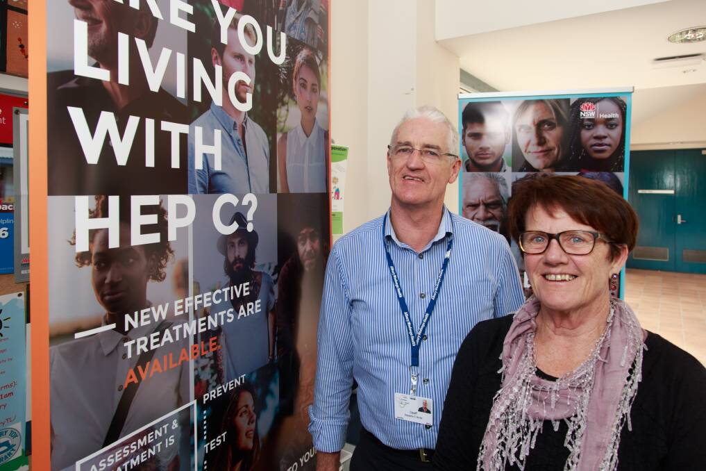 CALL-OUT: Hepatitis C nurse Geoff Bartlett and sexual health clinical nurse consultant Alison Kincaid say more people living with the disease need to take up treatment, with only 12 per cent doing so. Picture: SIMON BAYLISS