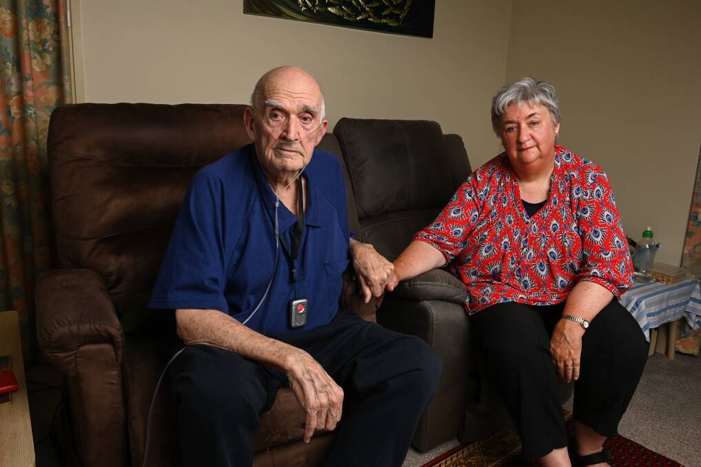 NEED FOR CHANGE: Beechworth's Robert Bennett and Christine Stewart have encountered delays and big charges in their home care package, consistent with many others. Picture: MARK JESSER