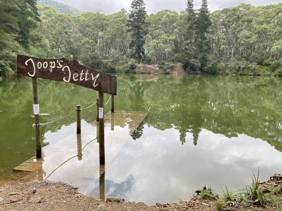 IMPACTED: There is a high amount of blue-green algae in the Harrietville Dredge Hole, making the location unsafe for swimming, Alpine Council has advised. 