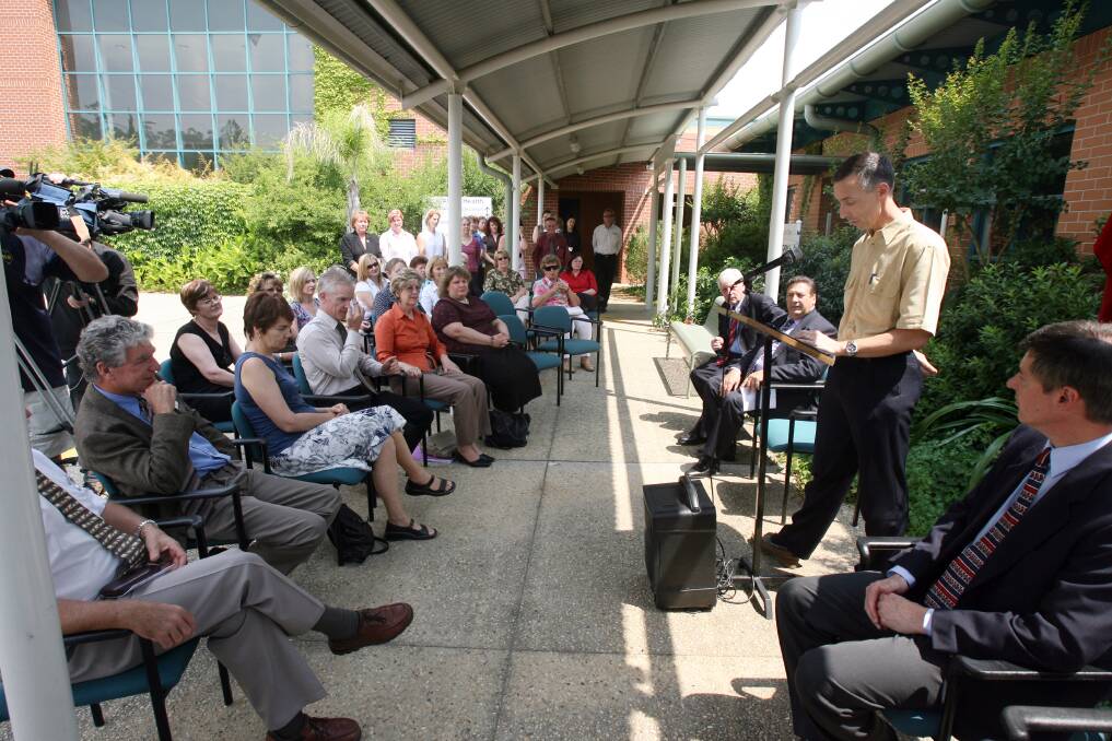 The Albury After Hours Clinic has closed indefinitely. Dr Michael Bartram, pictured at the opening of the clinic at Albury Hospital at the end of 2006, says COVID-19 meant the writing was on the wall for the clinic.