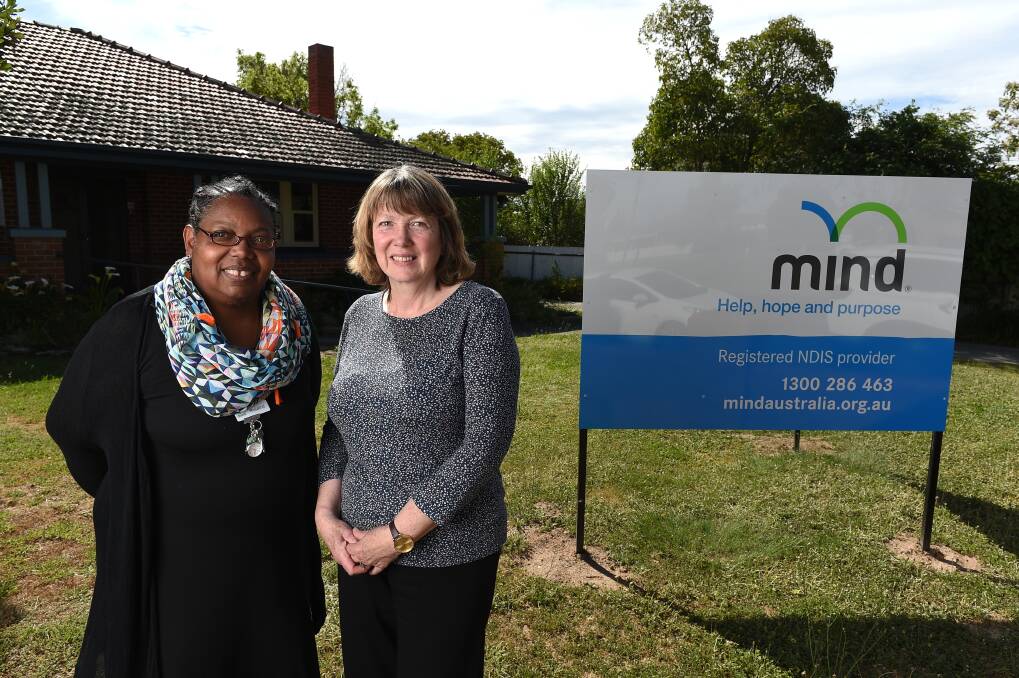 MENTAL HEALTH ROLES: Rosalind Scott and Morag Morrison began at Mind Recovery College on Beechworth Road in Wodonga in September. Picture: MARK JESSER