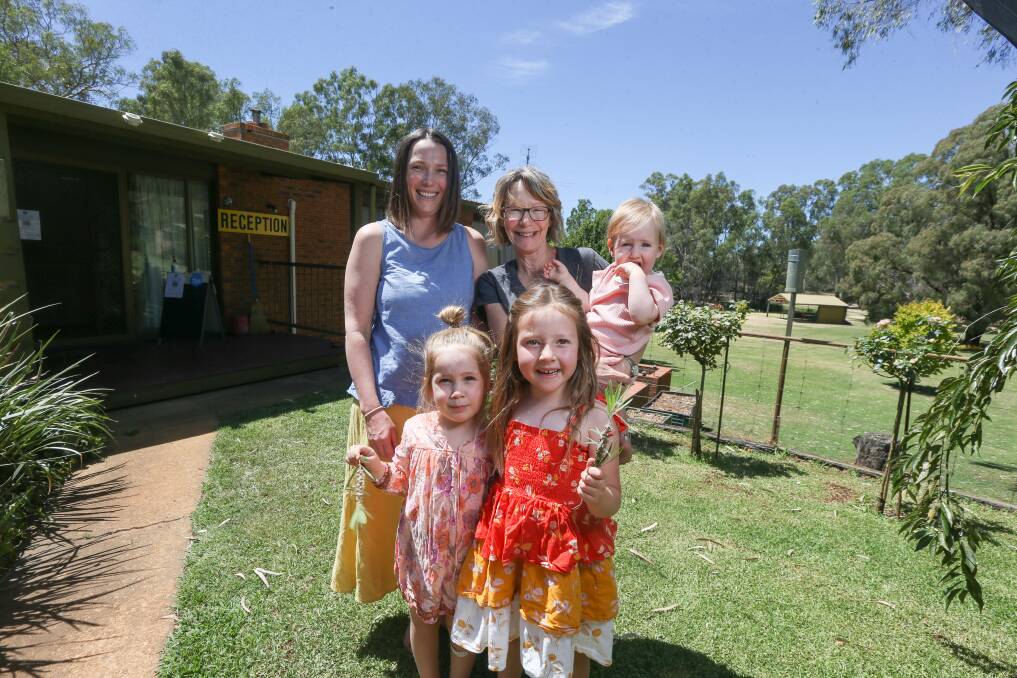Owner Jen Harders with daughter-in-law Laura Harders and granddaughters Alice Harders, 1, Laura Harders, 5 and Tilly Harders, 4.