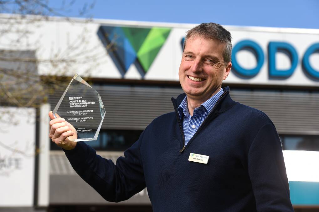 RECOGNITION: Wodonga TAFE, headed by chief executive Phil Paterson, has won at the Australian Defence Industry Awards. Picture: MARK JESSER