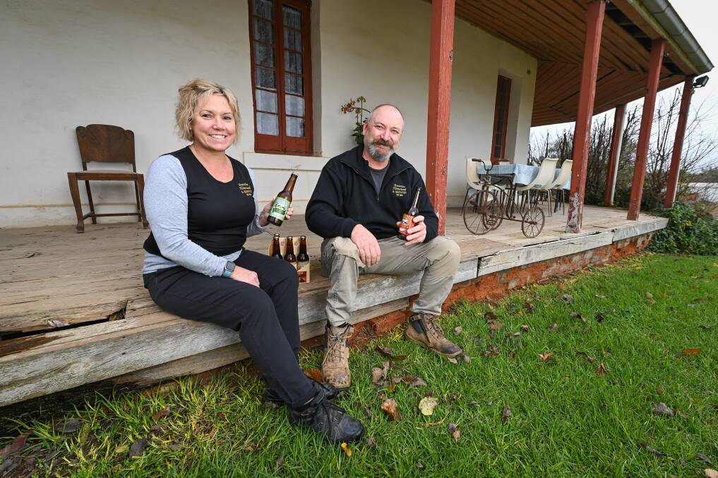 OPEN: Byramine Homestead and Brewery owners Nicole and Wade McPherson are seeing Victorians visit.