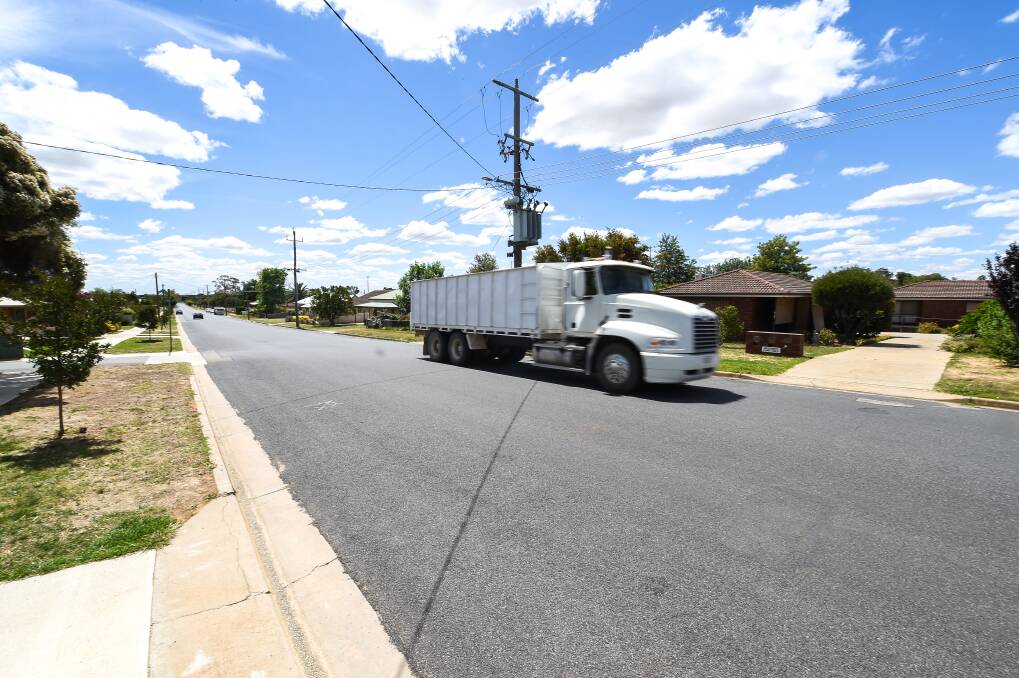 Region Roads Victoria plans to divert trucks down Reid Street as part of its heavy vehicle alternative route.