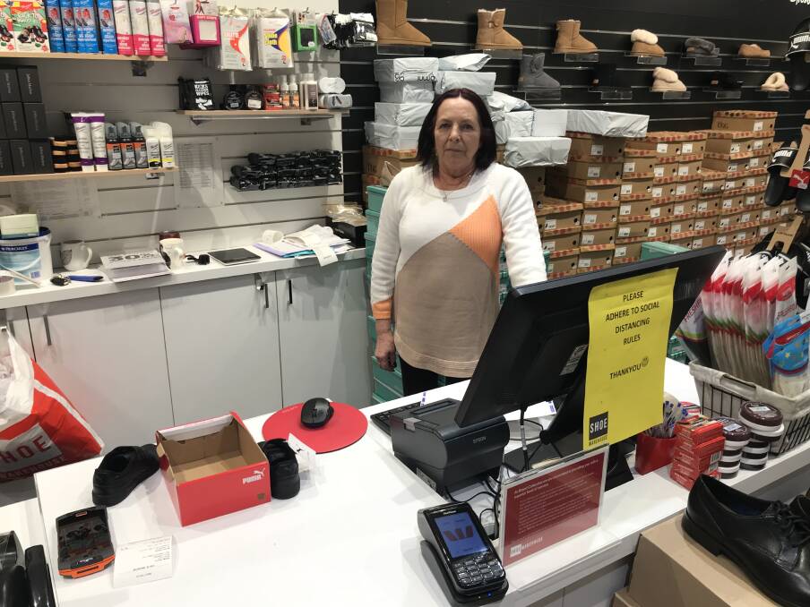 Shoe Warehouse Albury manager Deb McAlister hopes the lockdown is only a week long.