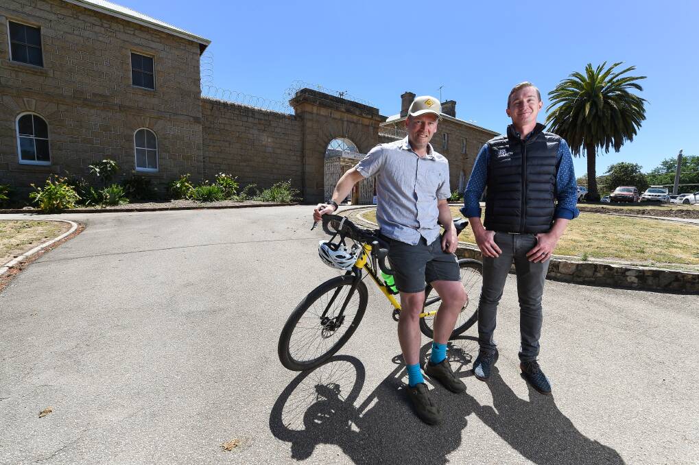 NEW FACE: Martin Young has co-founded Gravelmob, a new cycling businesses catering for back-road riding adventures. He's been supported by Tourism North East marketing manager Matt White, who runs Ride High Country. Picture: MARK JESSER