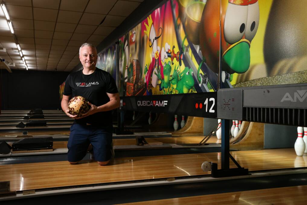 ON MARK: Paul Delany, who represented the United Kingdom as a young bowler, has renovated Wodonga's tenpin bowling alley. Picture: JAMES WILTSHIRE