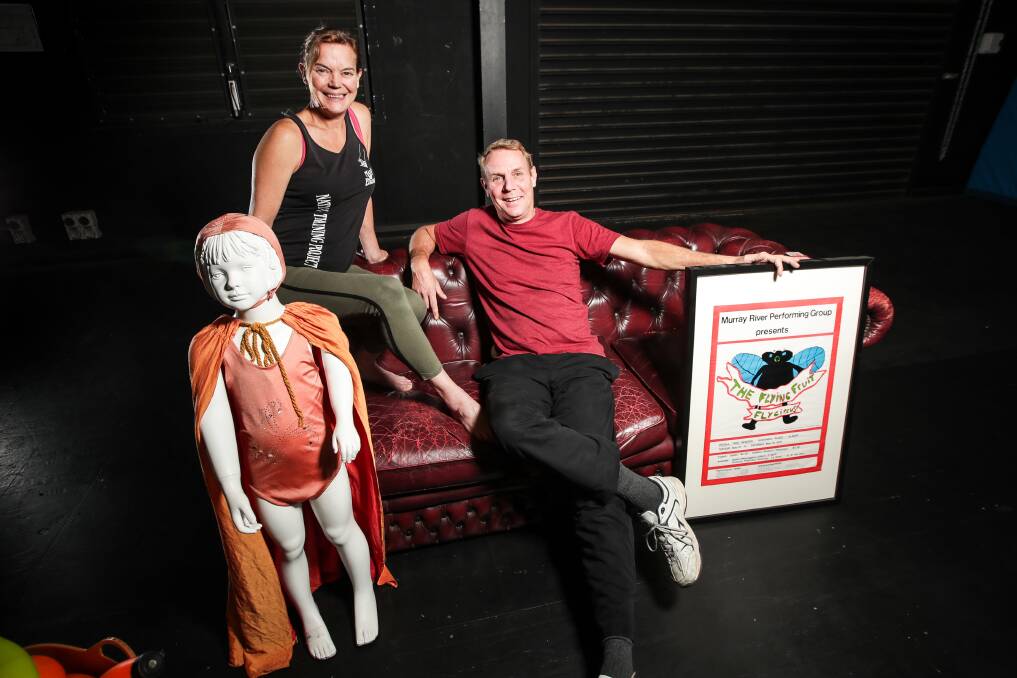 Flying Fruit Fly Circus trainers Tanya Lester and Per Westman were 'fruities' themselves when it all started in 1979. Tanya still has her old costume. Picture: JAMES WILTSHIRE