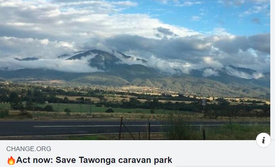 A petition started in January to keep the Tawonga caravan park open has been signed by more than 4600 people.