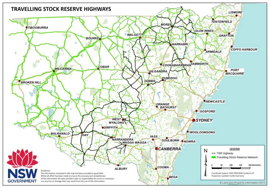 TSR Highways. Source: Travelling Stock Reserves Interim update