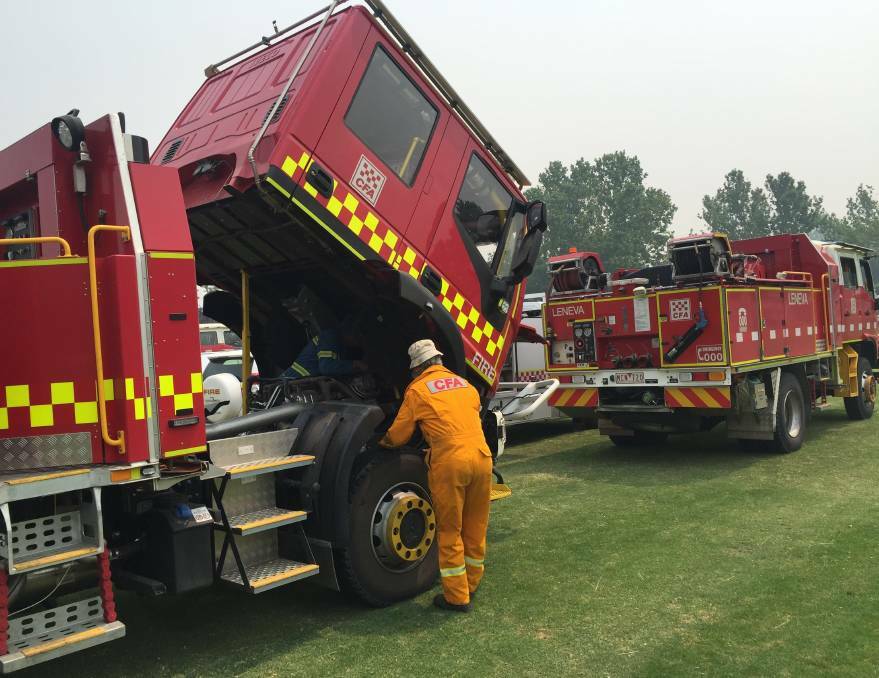 There were CFA resources from across Victorian in Corryong. 