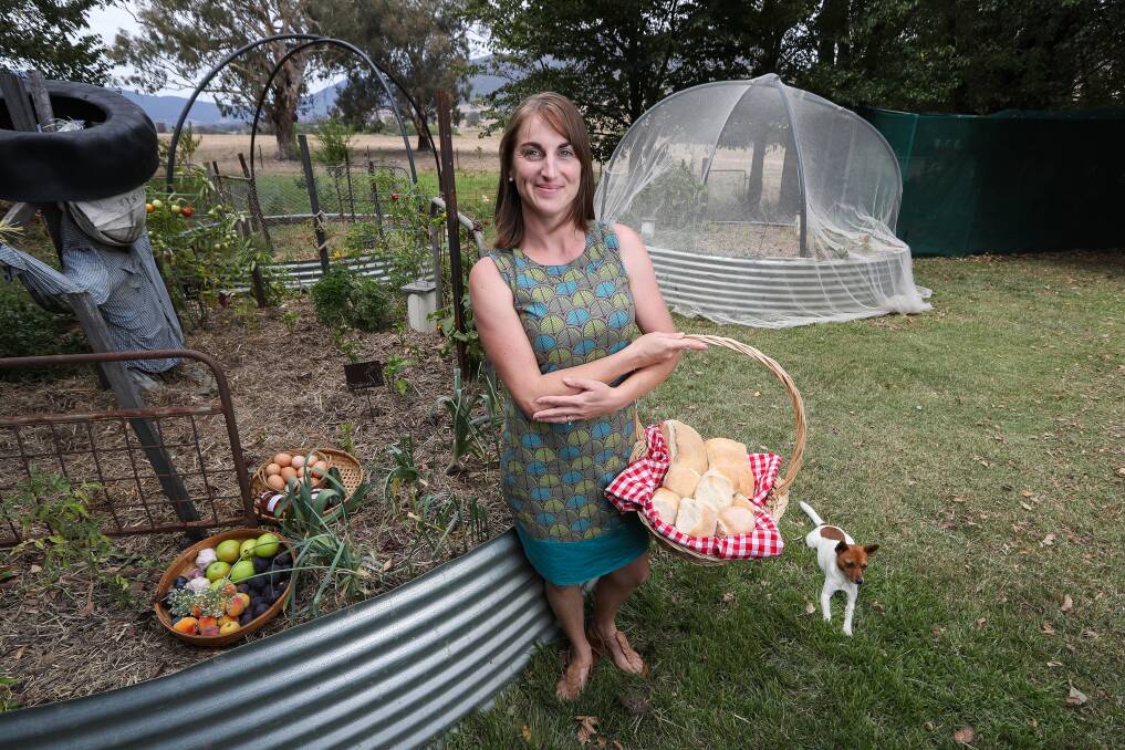 FOOD FOR ALL: Tamara Barton runs the Tallangatta Food Swap, which has proven hugely popular in its first year. Picture: MARK JESSER