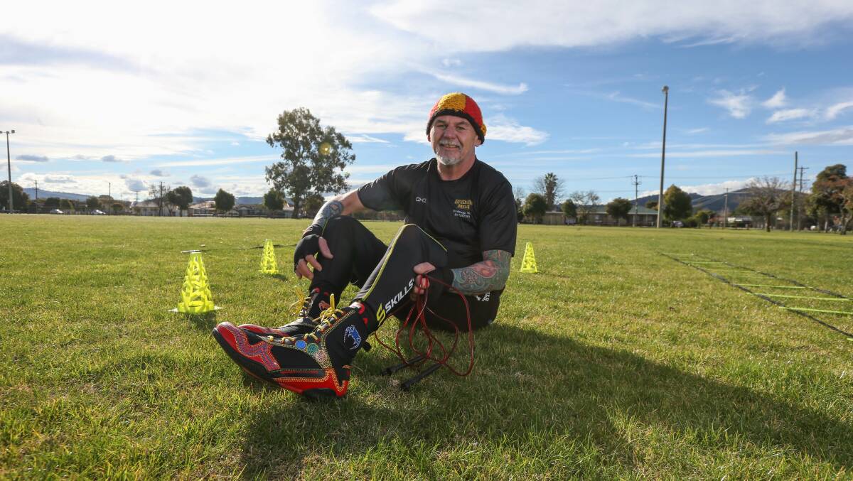 PREPARING: Lavington man and mental health advocate Darcy Brown is getting ready for his debut September fight. Picture: TARA TREWHELLA