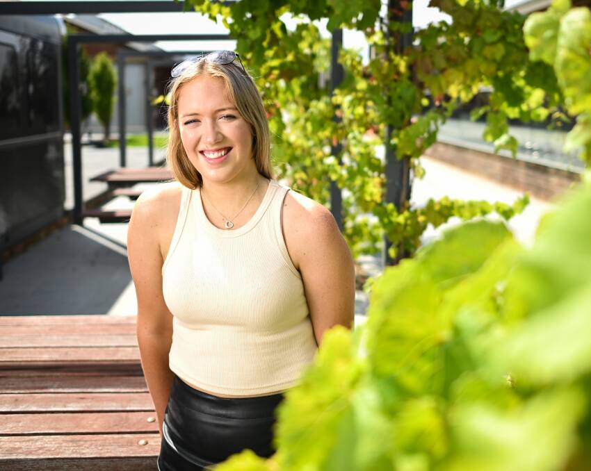 STOKED: Catholic College Wodonga graduate Gemma McCarty, 18, will be off to Melbourne University this year to study science following first-round offers being made to Victorian students. Picture: MARK JESSER