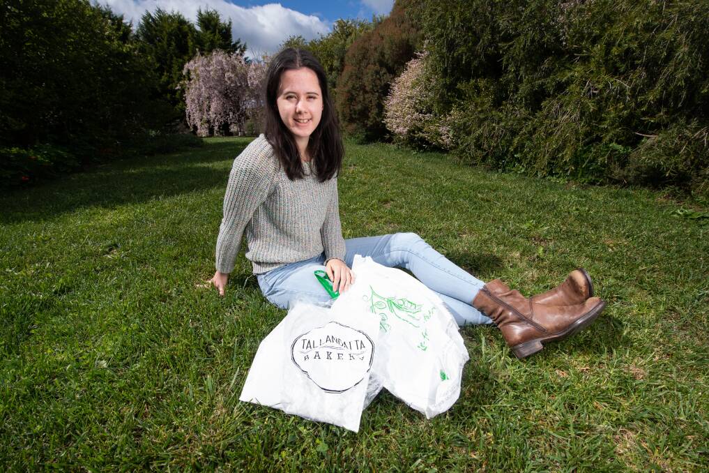 INNOVATION: Grace King proposed using technology to turn soft-plastic waste into new products. Picture: MARK JESSER