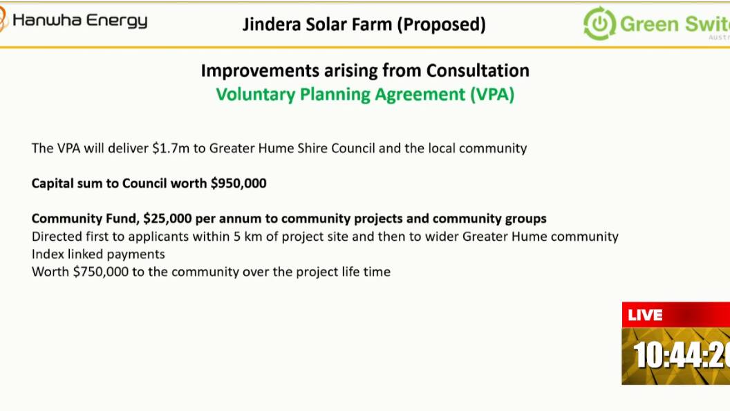 IPC holds online public meeting for 120MW Jindera Solar Farm