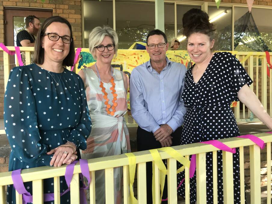 Senior adviser to Education Minister Dan Tehan, Brooke Curtin, Indi MP Helen Haines, and Towong Mayor David Wortmann attended a 'thank you for funding' event held by the Bellbridge Early Years Learning Centre Parent Committee, of which Gennifer Hamam is president.