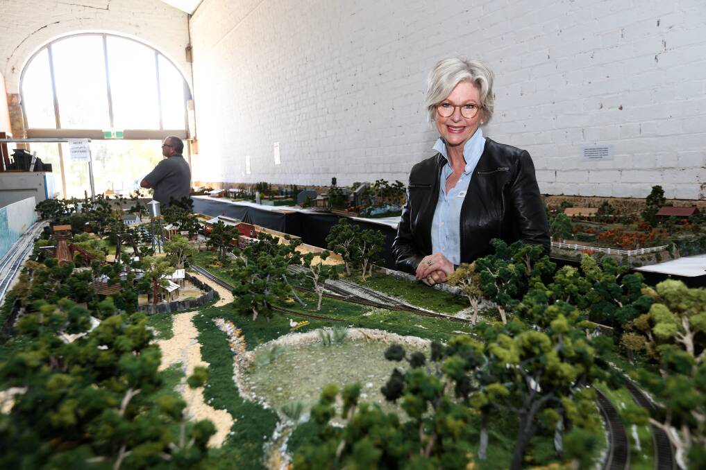 Indi MP Helen Haines opened the Chiltern Railroaders and Modellers' weekend of open days. Picture: JAMES WILTSHIRE