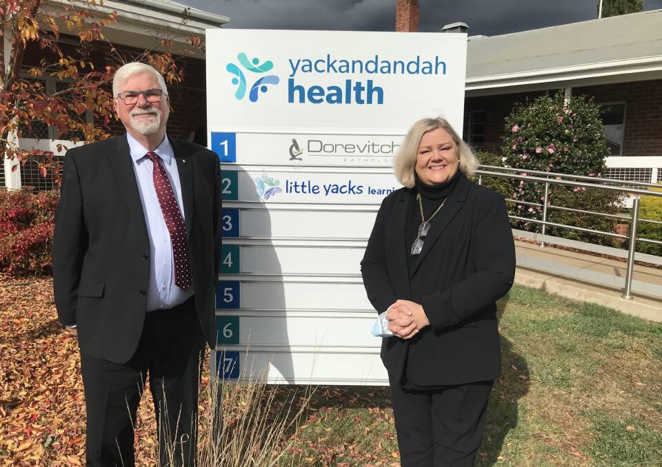 John Parkes has completed his 12-month contract as Yackandandah Health chief executive and is handing over the reigns to Andrea O'Neill.