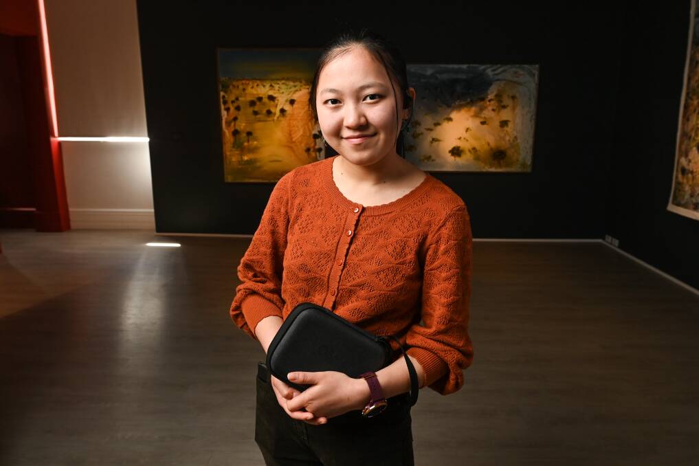SHOWCASING: Bhutanese student Sonam Yangdon, 18, is a tour guide at MAMA and will be submitting artwork to a new annual open call program for young people. Picture: MARK JESSER