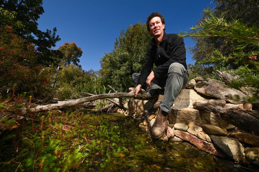 Dr Hunter will show people a range of environments at the Table Top property including interlinked permanent ponds and an ephemeral pond. Picture: MARK JESSER