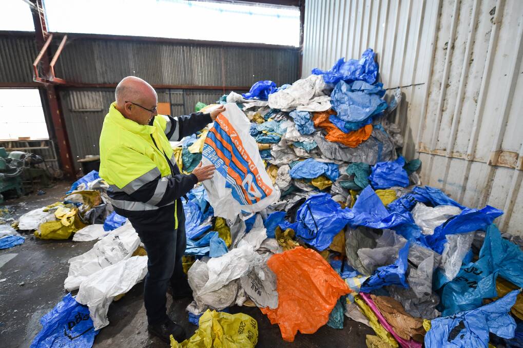 David Hodge is managing director of Plastic Forests, where 100 million bread bags and countless more postal bags have been recycled in four years. Picture: MARK JESSER