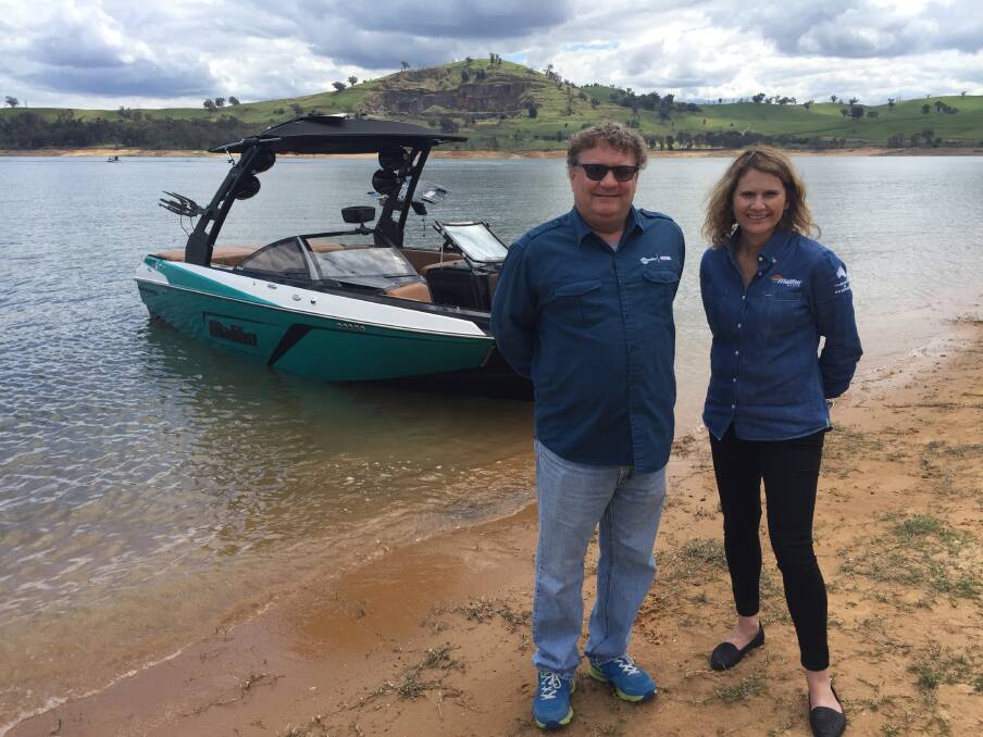 RELEASE: Malibu Boats Australia general manager Price Taylor and marketing director Michelle Hudson were on-hand to launch the 2019 models, like the Wakesetter 22 LSV.