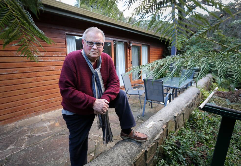 LONG STORY: Peter Krien has owned and operated a cabin at Bogong Village since 1998. Picture: KYLIE ESLER
