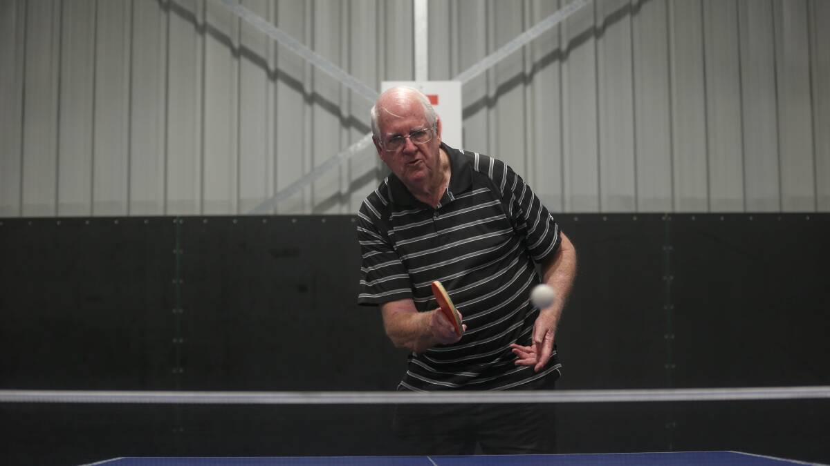 They're as keen as teens at Border's table tennis club