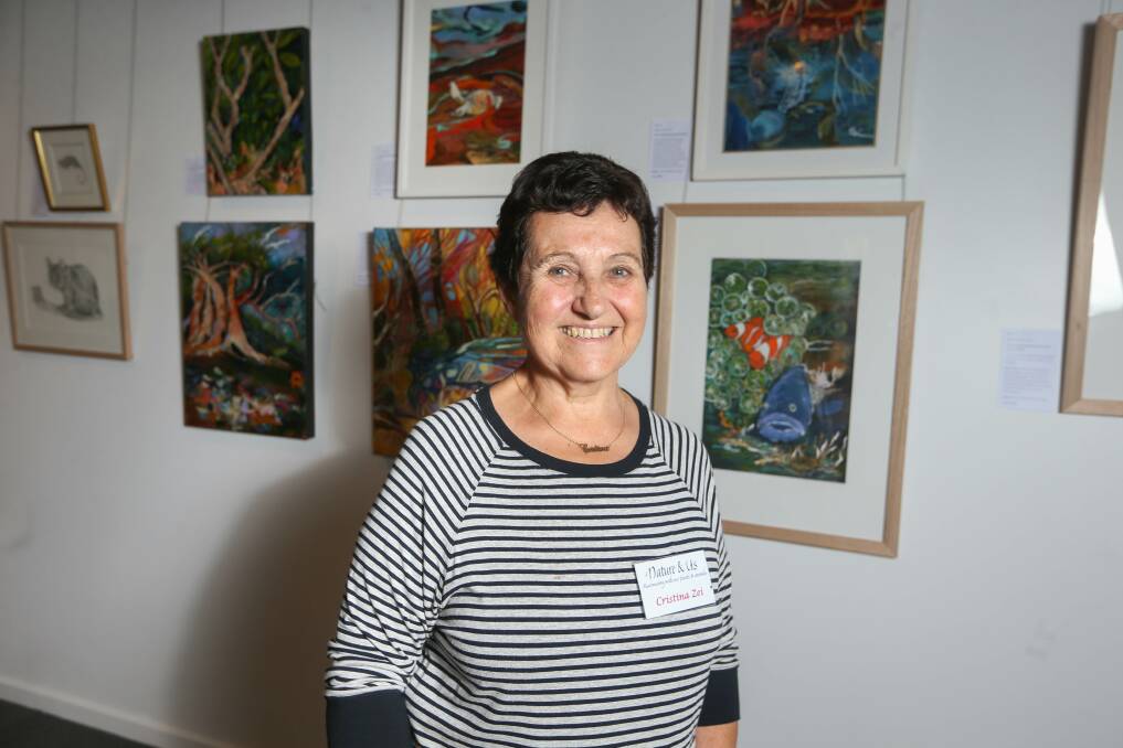 Cristina Zei is one of six artists who have focused on environmental issues for the exhibition Nature and Us at GIGS Art Gallery. Picture: TARA TREWHELLA