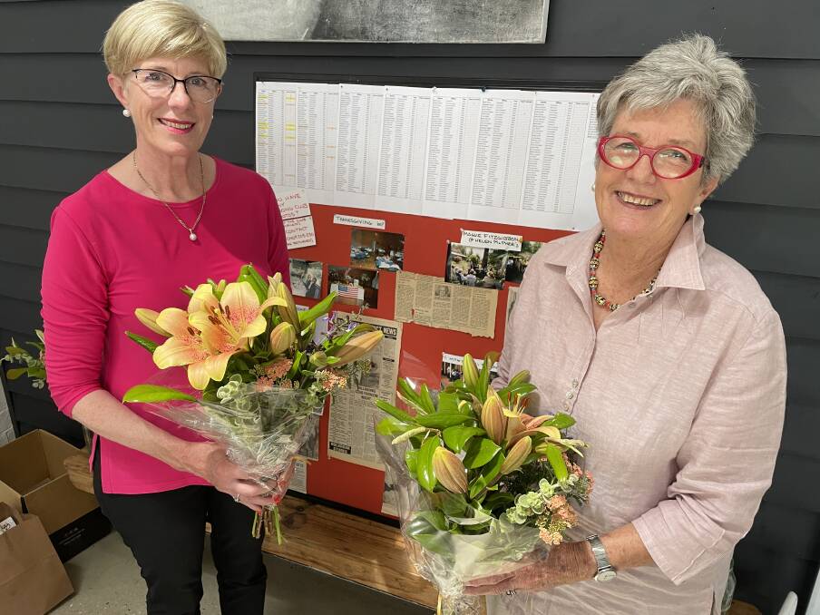 WINDING UP: Billabong Club founding member Andrea Palmer and member of 27 years Rosie Satchell at the group's final meeting, at Ten Mile in Holbrook. The group was created in 1984 as a way for women to meet socially. 