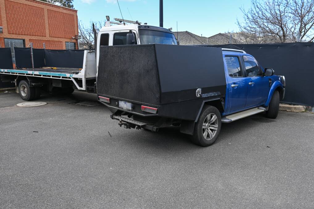 CARS SEIZED: Wodonga detectives seized a tow truck and a ute in July after 15 kilograms of methylamphetamine were allegedly found during border patrols.