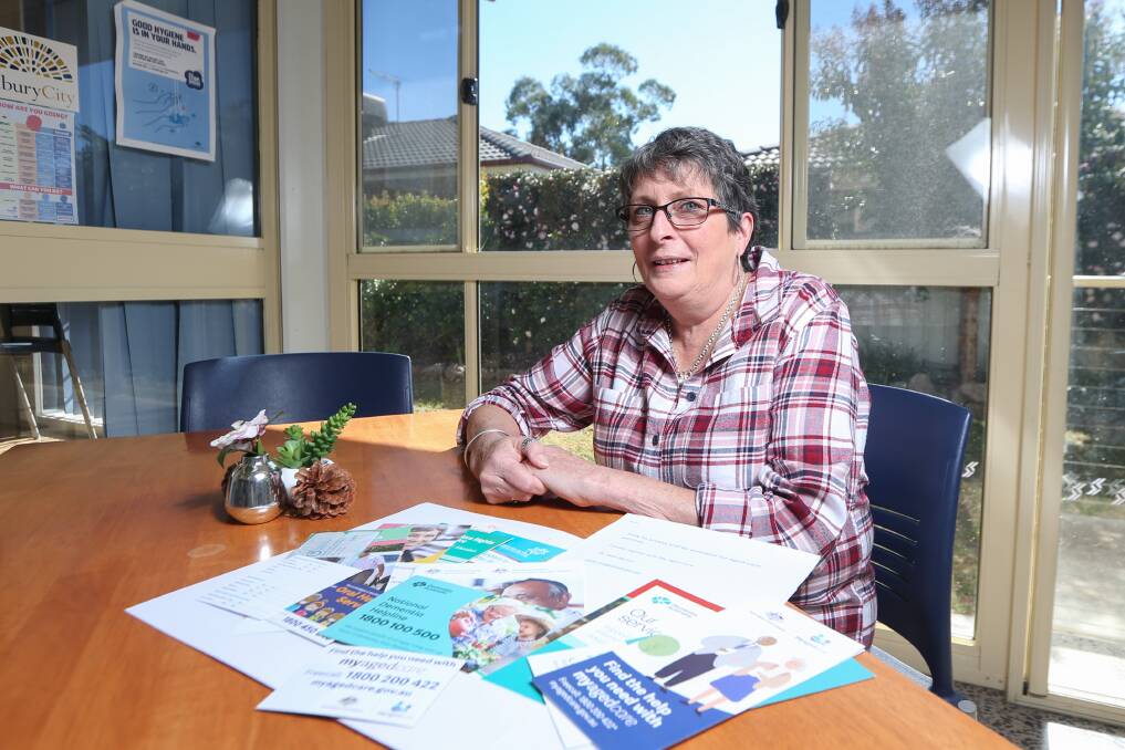 GET ADVISE: Glenda Seager has worked in the aged care system and is holding an information session for people at the Thurgoona Community Centre as part of her community services studies. Picture: TARA TREWHELLA